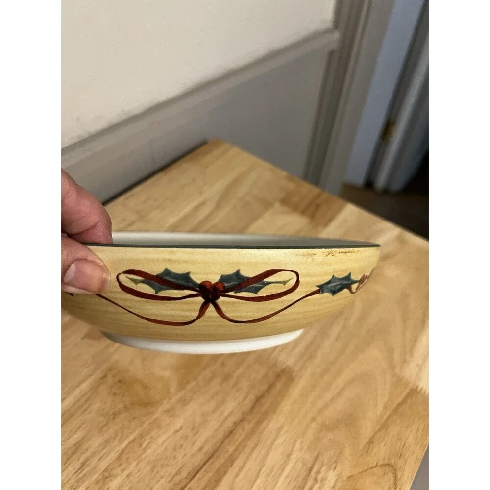 Lenox Winter Greetings Everyday Cardinal Bird Bowl, Microwave & Dishwasher Safe